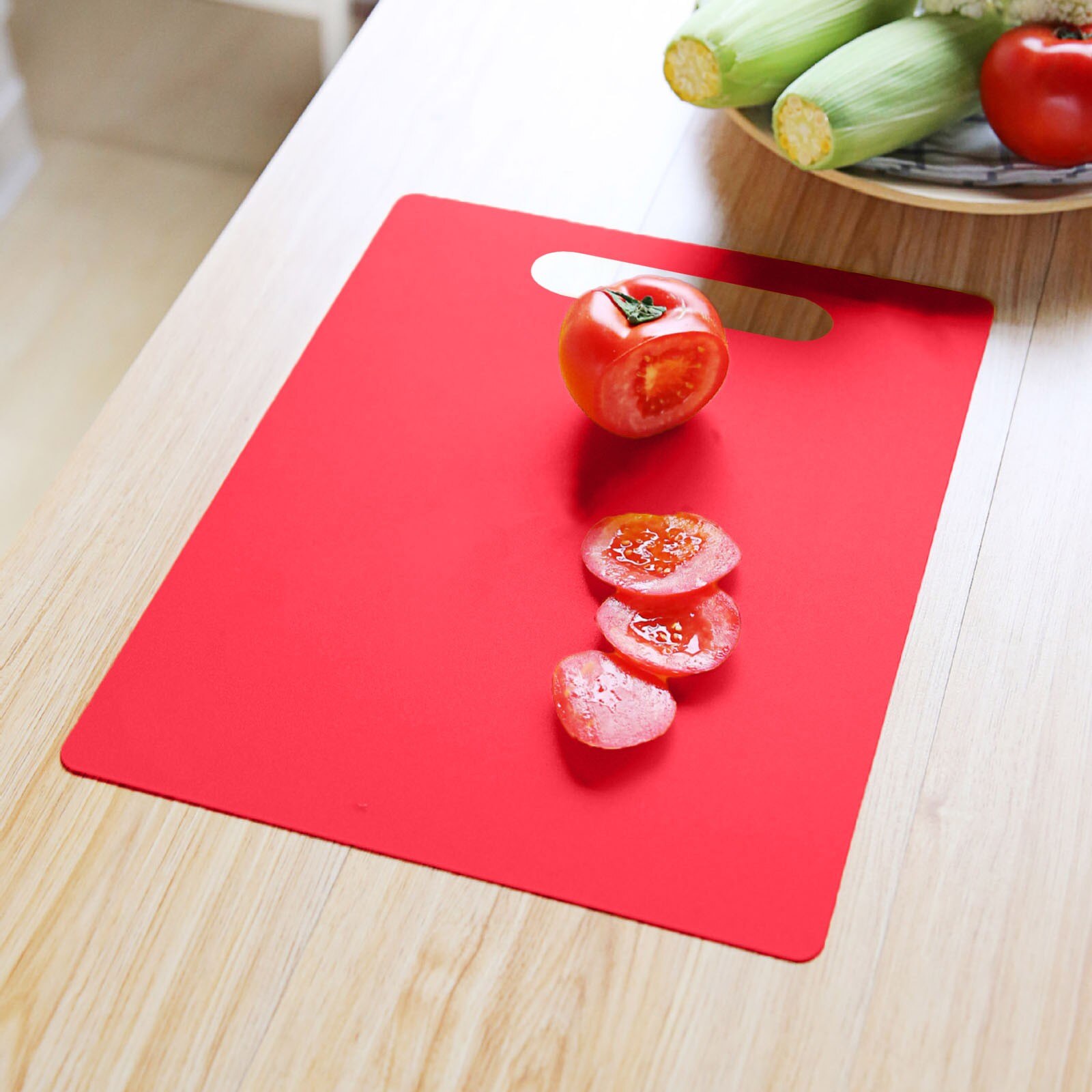 1PC Cutting Board Environmental protection color plastic non-slip chopping board kitchen cutting board Chopping board c50