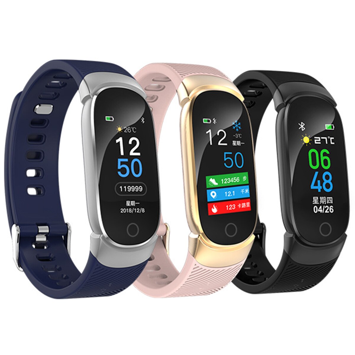 Smart Armband Waterdicht Fitness Tracker Gezondheid Monitoring Smart Polsband Smartband Monitor Gezondheid Polsband