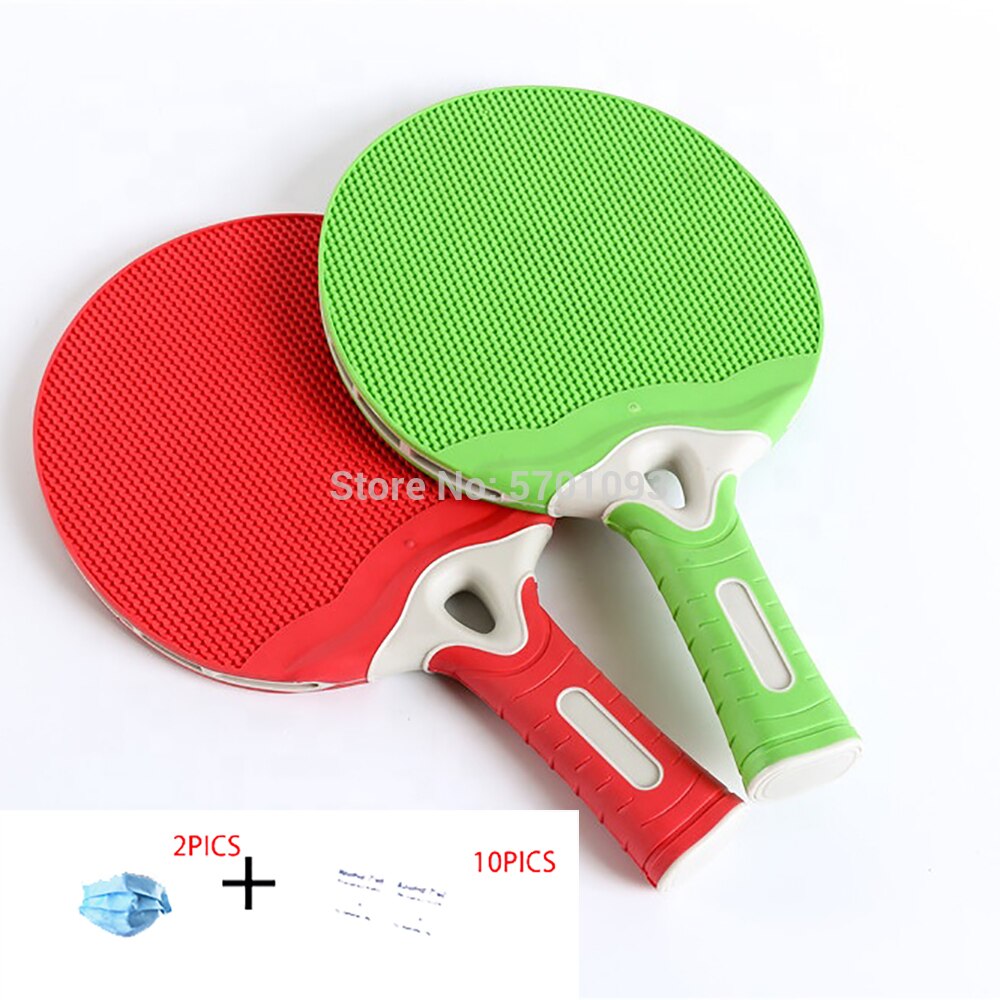 ping pong Outdoor Table Tennis Racket Plastic Ping Pong Racket Waterproof: Red