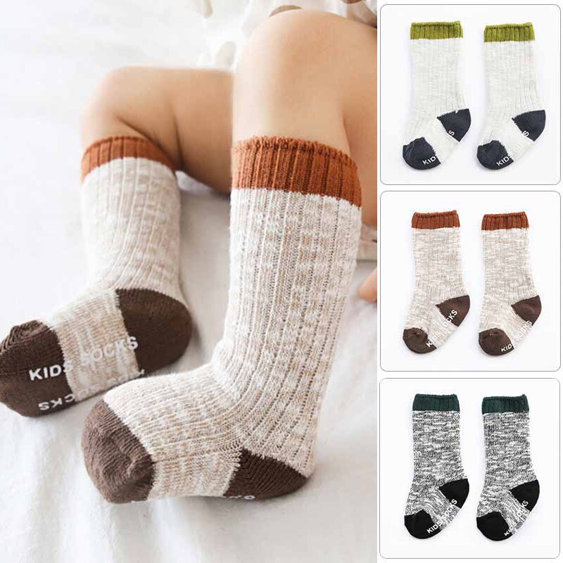 Knit Warm Baby Socks Soft Infant Toddler Newborn Socks neonato Winter Thicker Baby Girl Boy Long Socks Anti Slip Born Sock