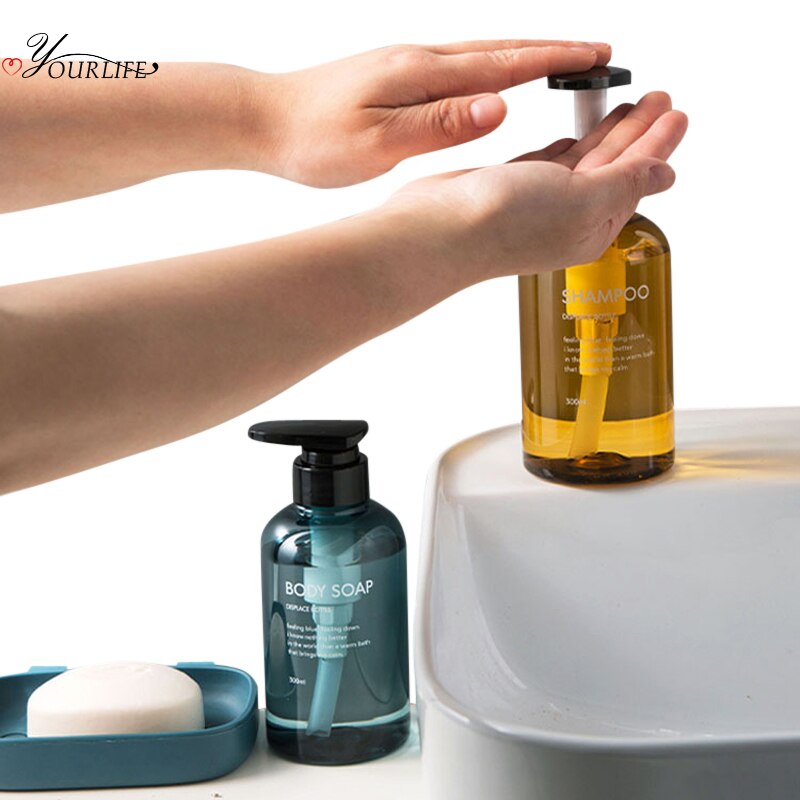 Oyourlife 3 stk / sæt 500ml sæbedispenser i nordisk stil badeværelse shampoo shower gel dispenser pumpe håndrensningsflaske