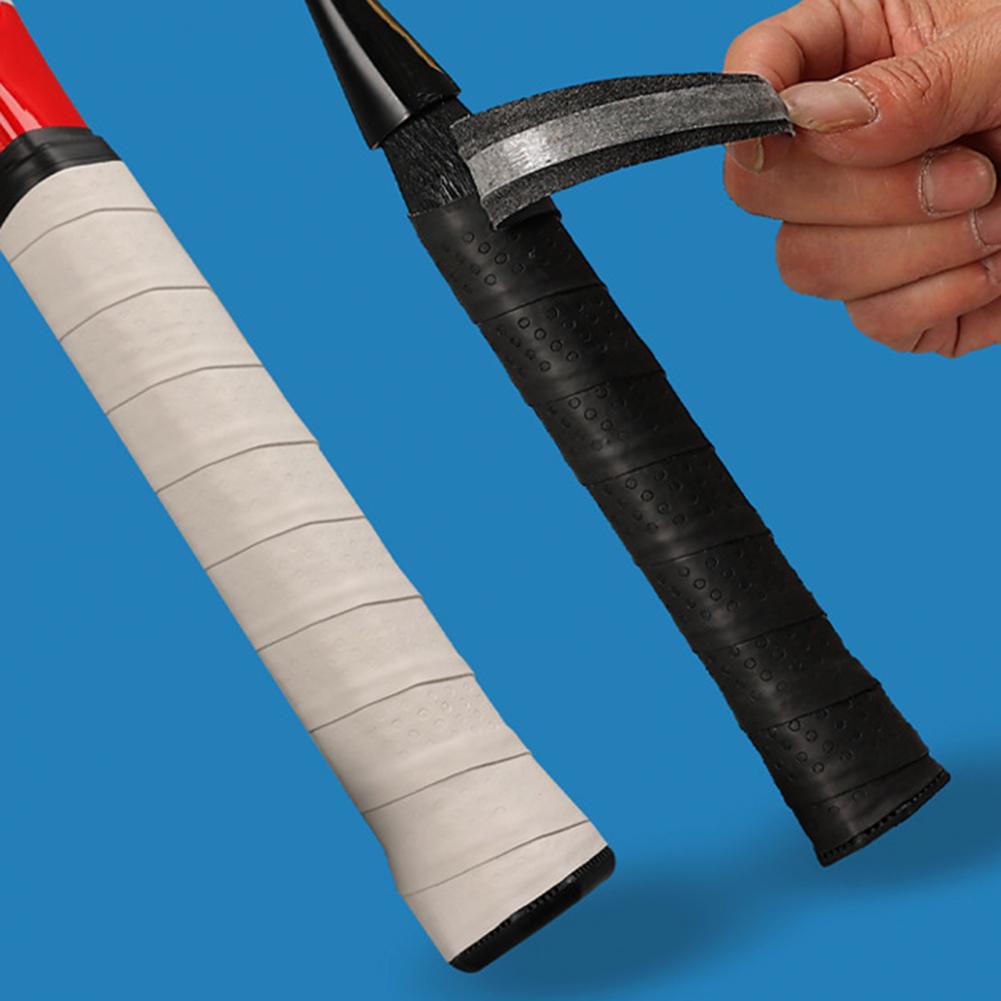Bande de préhension pour raquette de Tennis, en Faux cuir, auto-adhésive, antidérapante, manchon de Protection, antichoc, pour batte de Baseball