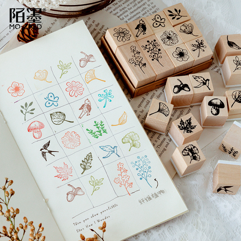 Vintage Kat Beer Panda Dier Leven Stempel Diy Houten Stempels Voor Scrapbooking Briefpapier Scrapbooking Standaard Stempel