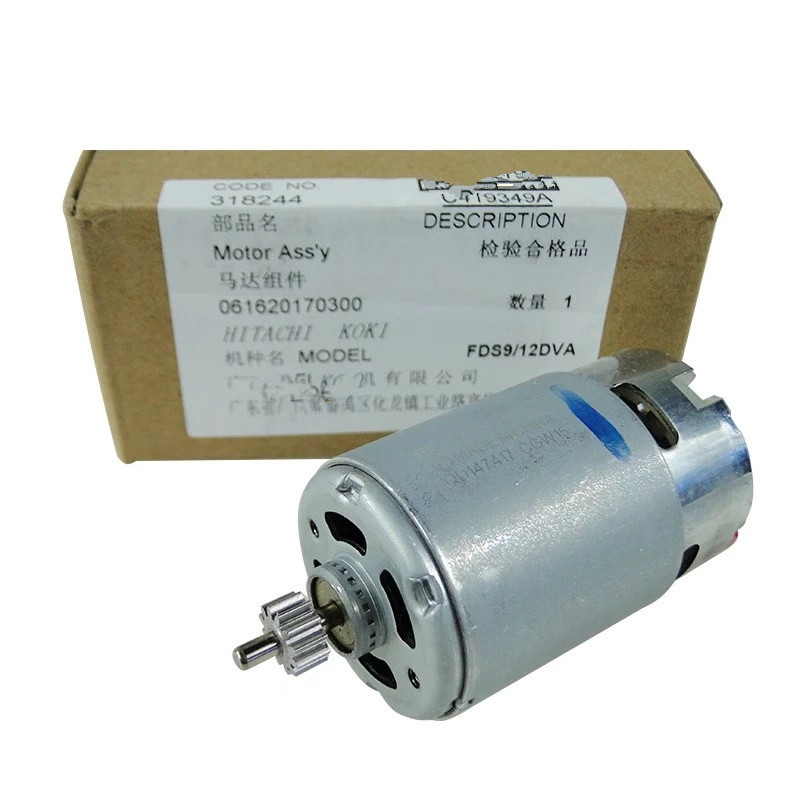 DC 12V 9.6V Motor 12 teeth Genuine Parts 318244 for HITACHI DS12DVF3 FDS12DVA FDS9DVA DS9DVF3 DS12DVFA RS-550VC-8022 Motor