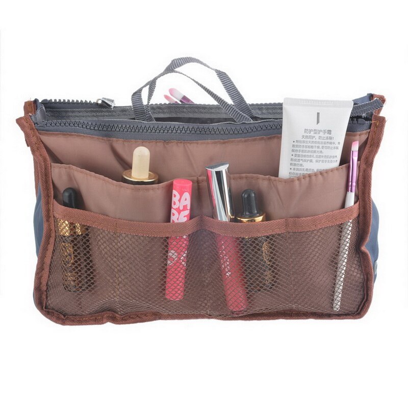 Urijk High Capacity Portable Useful Zipper Storage Bag Travel Handbag Women Cosmetic Storage Bag Organizer Makeup Casual: 12