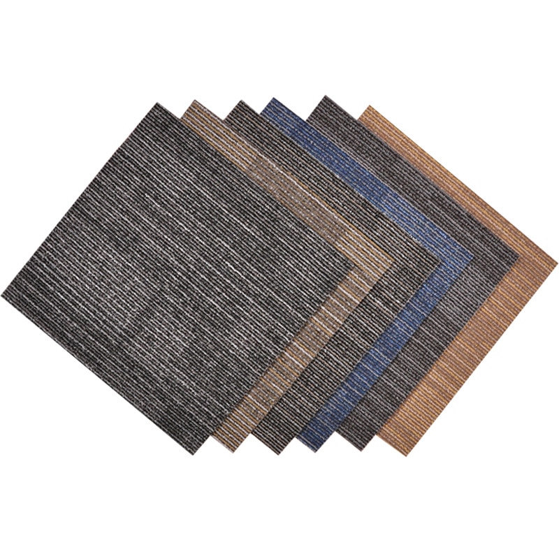 Useful High Density Adhesive Carpet Tiles Commercial Grade Heavy Flooring Office Cover Mat Fabric Office Home Room 50*50cm