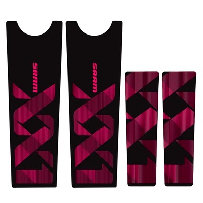Pegatina de manivela de águila XX1 para bicicleta de montaña, pegatina de manivela AM DH, pegatinas de bielas de montaña, calcomanías brillantes de para sram: Rosa