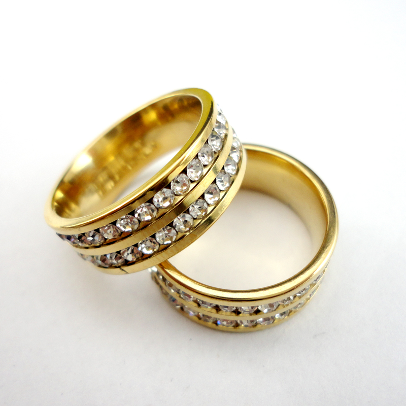 1 Pcs vrouwen Ring Stijl Gold Classic Engagement Trouwringen voor Vrouwen Sieraden Ring Veel LR424
