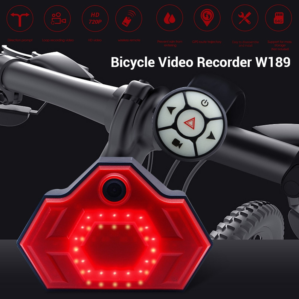 Étanche HD 720P GPS extérieur moto VTT vélo sport caméra enregistreur vidéo avec clignotant lumière montage Mini Cam