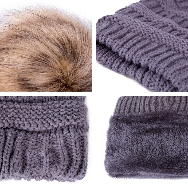 Pompons bal muts dames mutsen gebreide winter muts katoenen winter mutsen dames warme muts mutsen skullies gorras