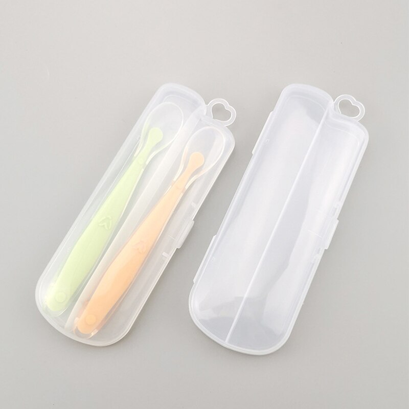 2 Boîtes à Tétine En Silicone Sans BPA - Porte-sucette Beige Et Gris Pour Poussette, Sac à Langer