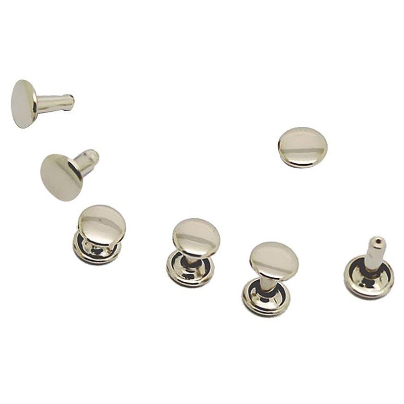 100pcs DIY Rivet Rivet Rivet Metal Board - Silver