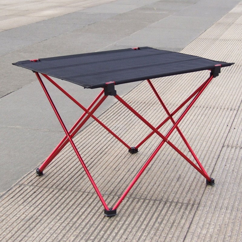 Outdoor Camping Klaptafel Tuin Strand Picknick Aluminium Opvouwbare Picknicktafel Outdoor Draagbare Ultralight Meubels