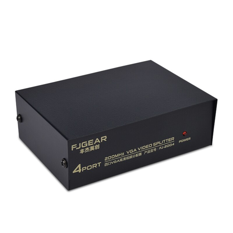 Diviseur de fréquence VGA 4 ports 200Hz séparateur vidéo haute fréquence 1600*1280 25m