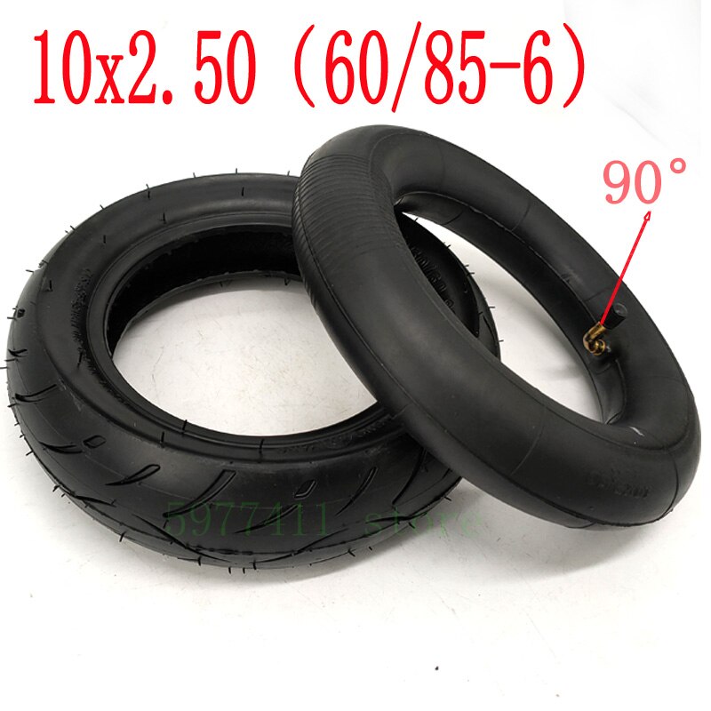 Pneu résistant à l'usure épaissi de 10x2.5 (60 / 85-6) Tubes intérieurs et 0uter pour Scooter électrique de 10 pouces: inner outer tyre B