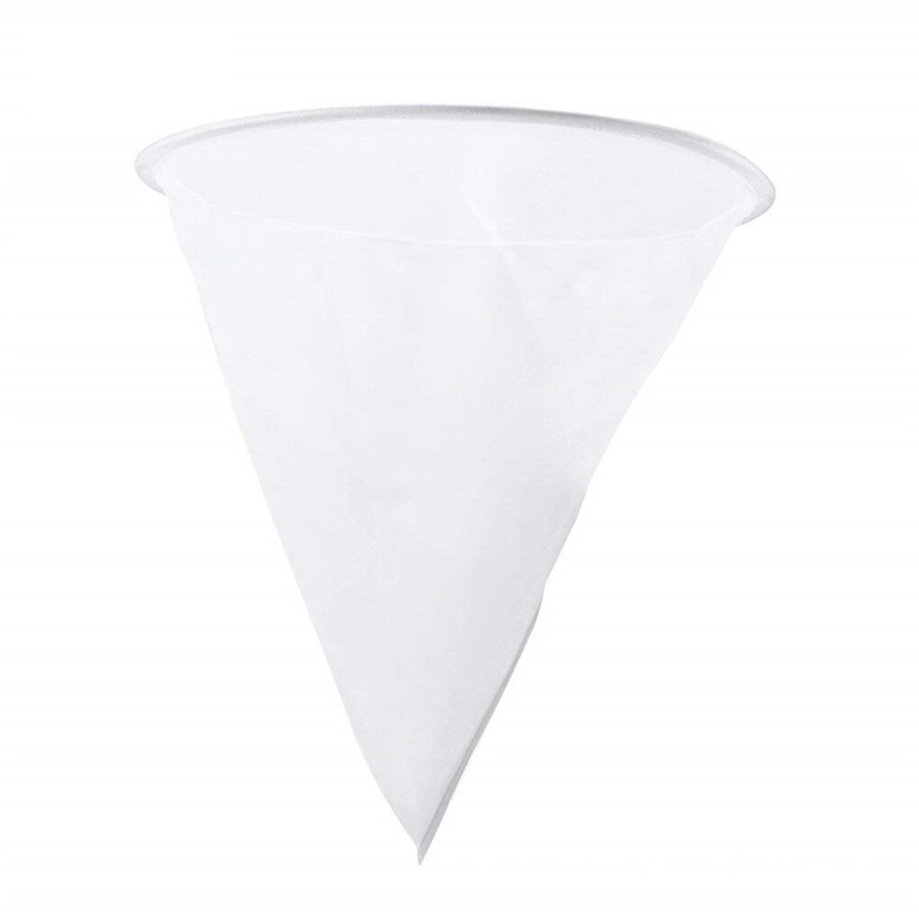 Honey Filter Mesh Nylon Cone-shape Beekeeping Strainer Fiber Bee Net Purifier White Beekeeping Tools Honey Purifier Equipment