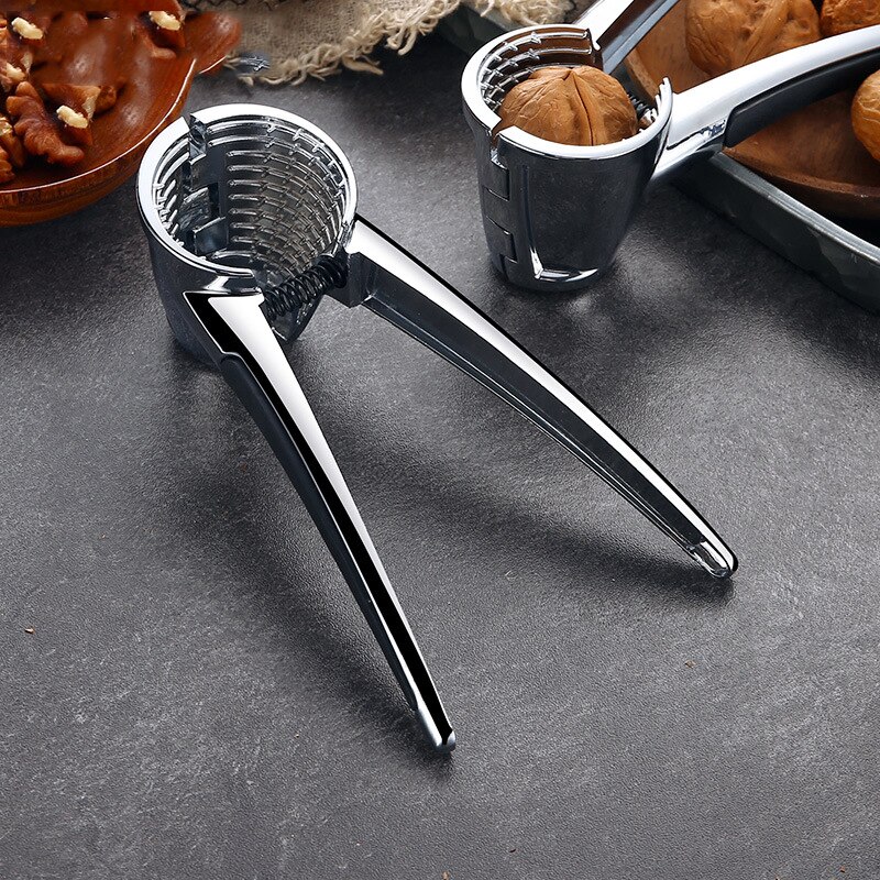 Pinzas de nuez de aleación de Zinc, herramienta para pelar pecas, artefacto multifuncional para el hogar para abrir nueces, pinzas para partir avellanas pequeñas