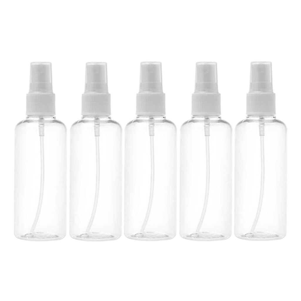 15x mini heldere sprayflesjes voor cosmetische parfums en verstuivers 100ml