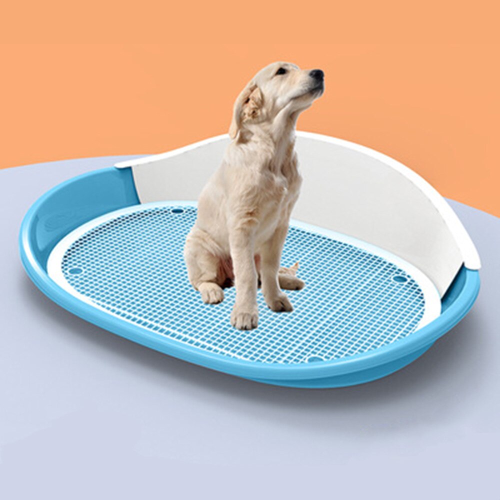 Pet Dog Potty Portable Cat Toilet Puppy Litter Tray Dogs Training Cats Toilet Puppy Pee Training Bedpan Pet Cleaning Products: Blue