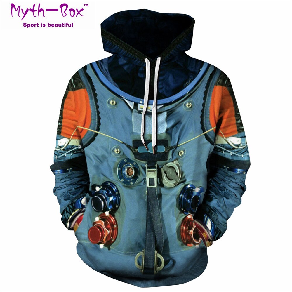 Vrouwen/Mannen Hooded Truien Unisex Sport Hoodies Spacesuit 3D Print S-5XL Running Sweatshirts Losse Fitness Sportwear Hip Hop Tops