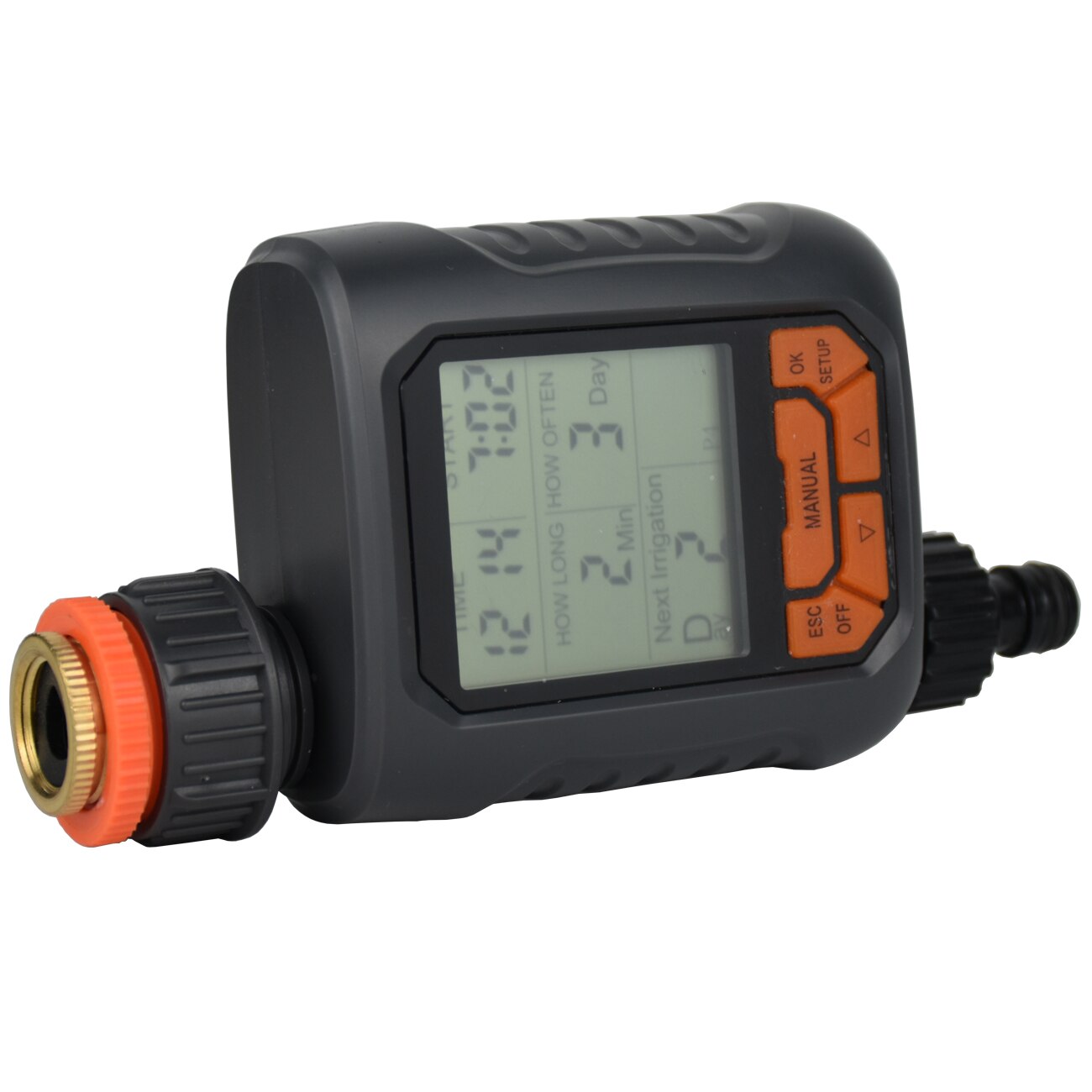 Temporizador de agua para aspersor de jardín, temporizador Digital programable automático, resistente al agua IP65 para sistema de riego de césped, controlador de riego