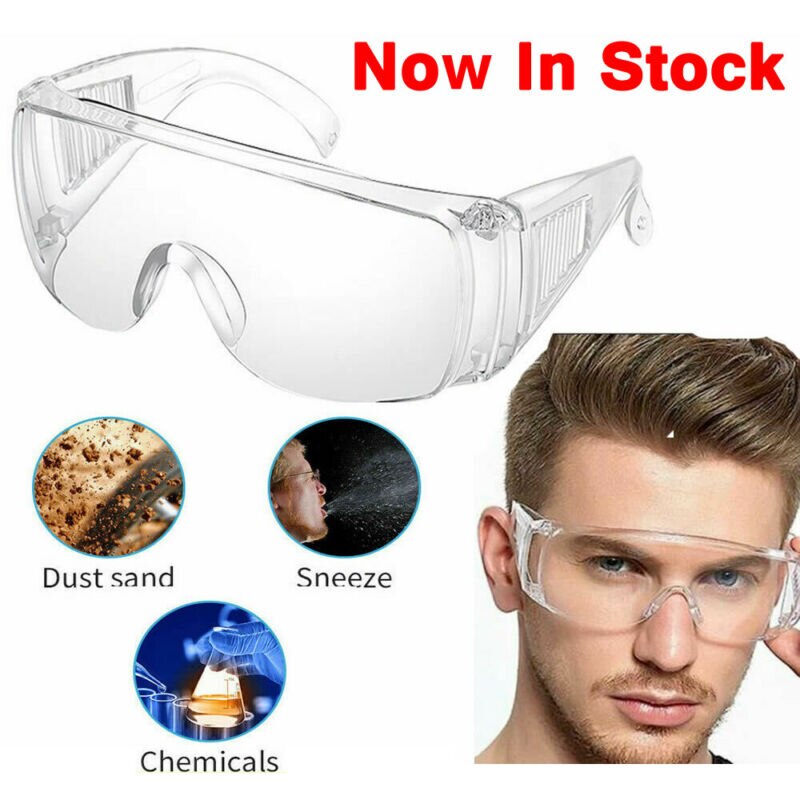 Anti Dust Safety Goggles Glasses Newest Clear Eye Protection Work Lab Anti Dust Clear Lens Glasses Eyewear