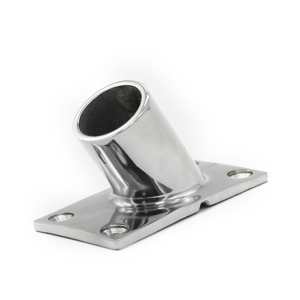 316 Stainless Steel 60 Degree 1 inch Rectangular Base Yachts Boat Hand Rail Fitting Stainless Steel