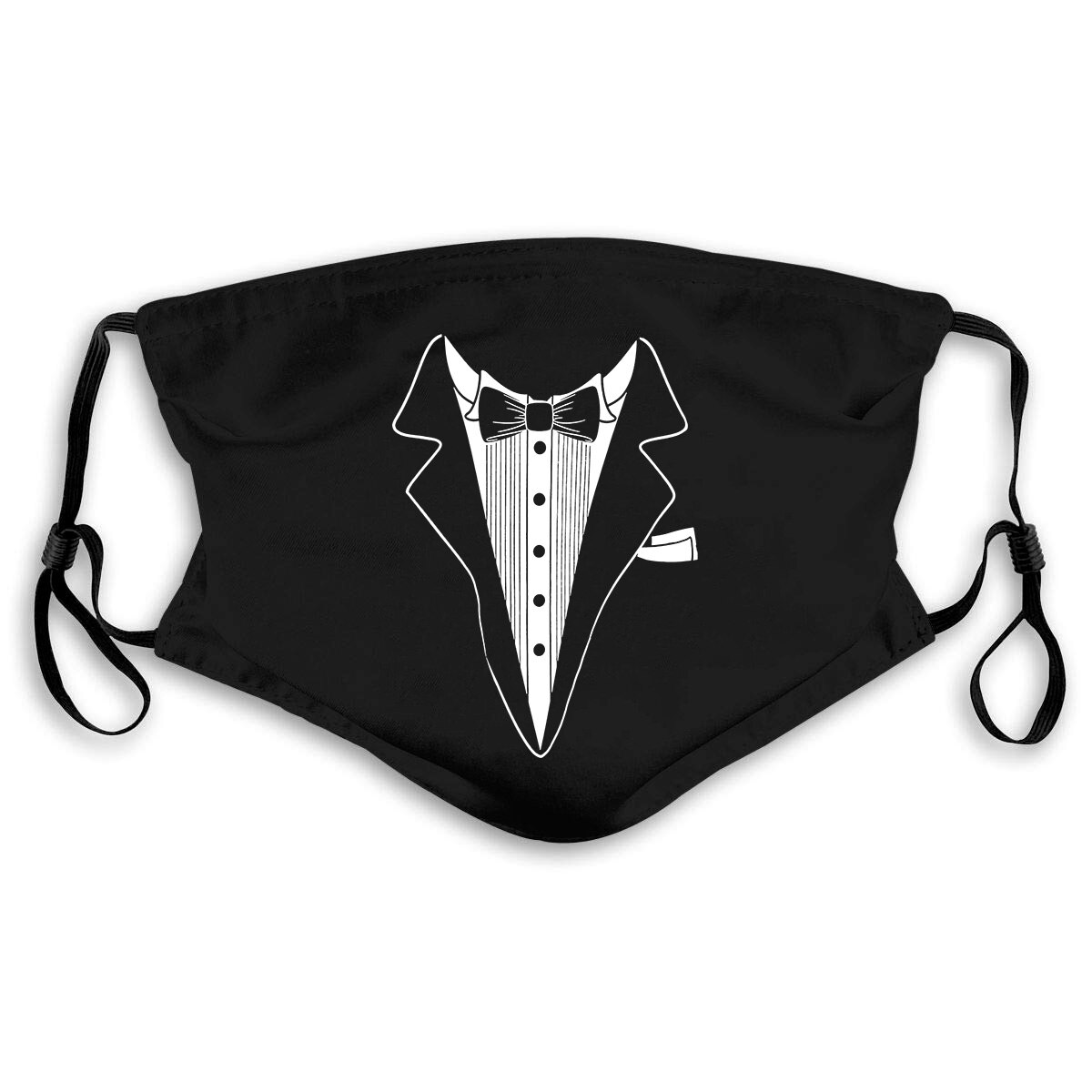 Costume de smoking pour hommes, cravate de mariage, veste de dîner, modèle de base, masque: Default Title