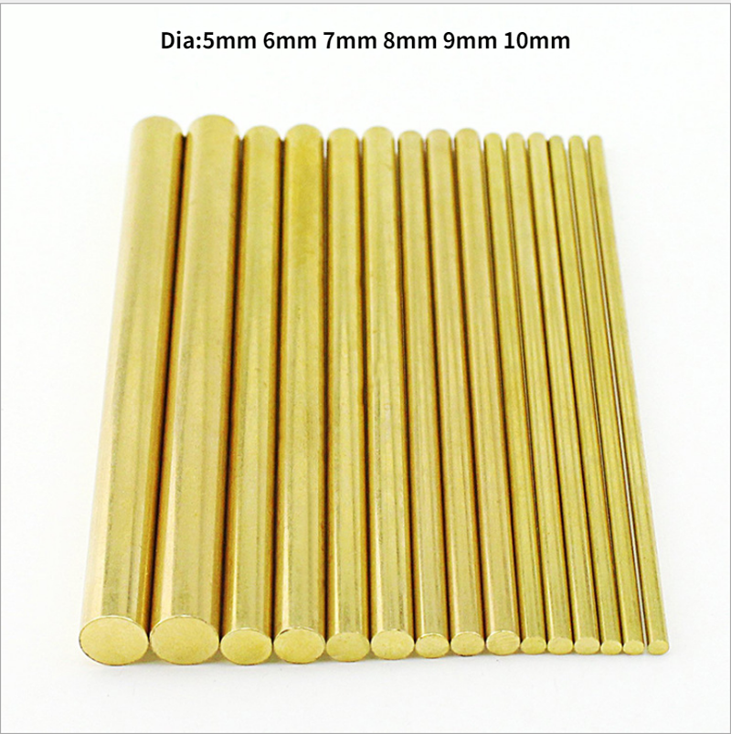 Tube rond en laiton, fil de modélisation, longueur 500mm Dia 5mm 6mm 7mm 8mm 9mm 10mm, matériel de bricolage