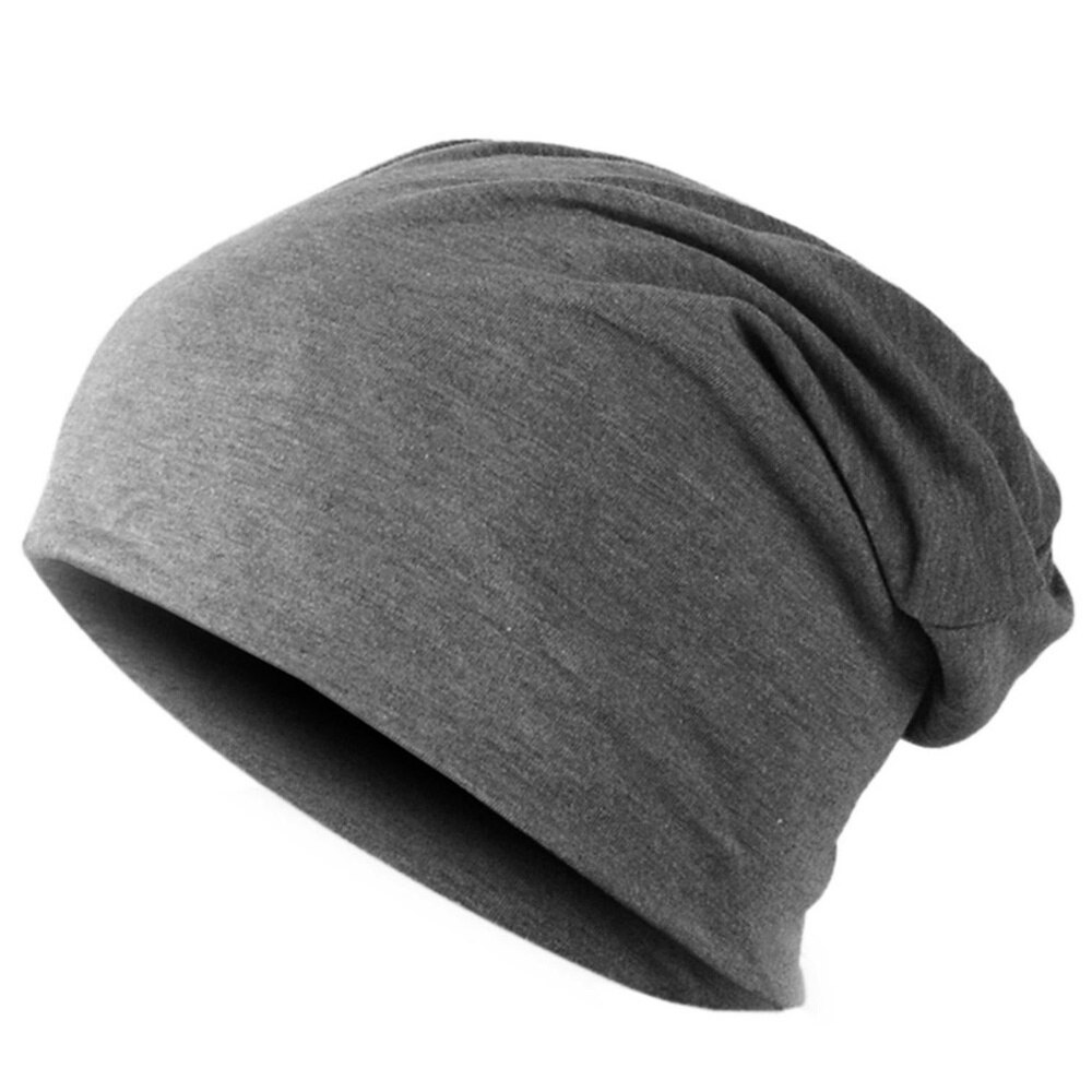 Classical Men's Autumn Winter Hats Solid Color Beanies Hip-pop Slouth Hats Skullies Female Male Hats Gorro Crochet: Dark grey