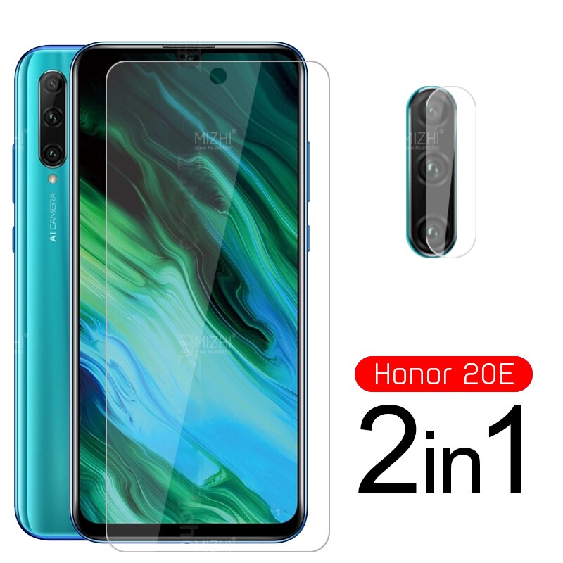 2-in-1 schutz glas auf ehre 20e kamera objektiv Bildschirm Schutz für huawei honor 20 e 20e e20 honor20e zurück abdeckung Film 6,21: 2 in 1