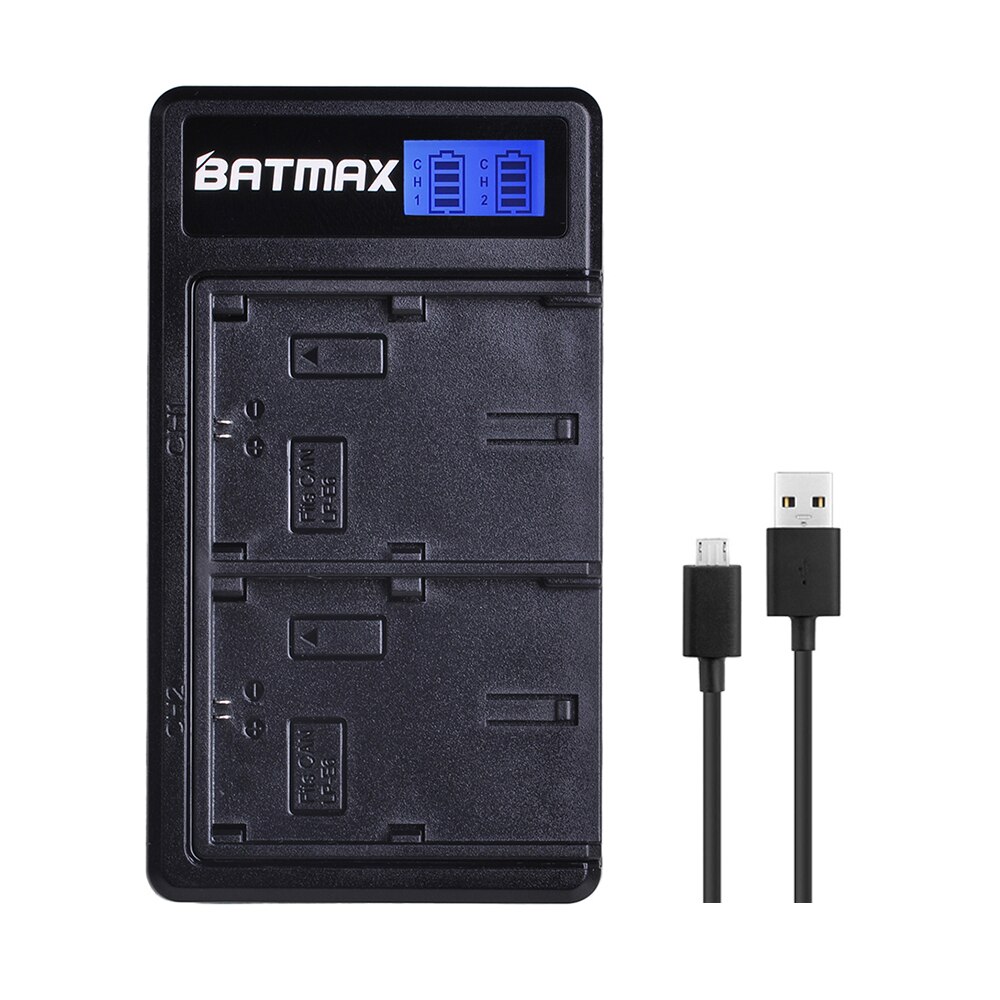 Batmax LP-E6 LP-E6N LPE6 LCD Display USB Dual Charger voor Canon EOS 6D 7D 5DS 5DSR 5D Mark II 5D 60D 60Da 70D 80D