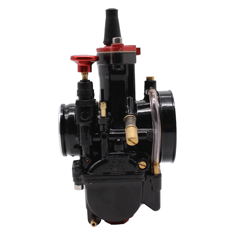 Carburador de cortina plana para motocicleta, carburador Mikuni PWK 21 24 26 28 30 32 34mm Power Jet Dirt Bike Motocross, piezas modificadas: Castaño