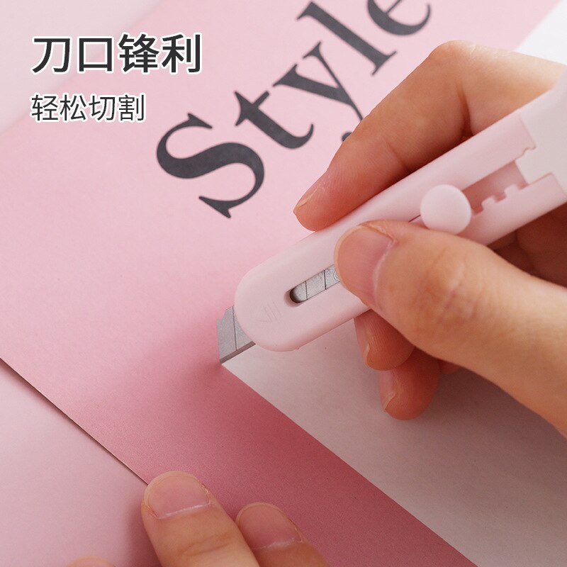 Cuchillo multiusos portátil con forma de pata de gato, cuchilla de afeitar para cortar papel, papelería de oficina, Escolar, 1 ud.