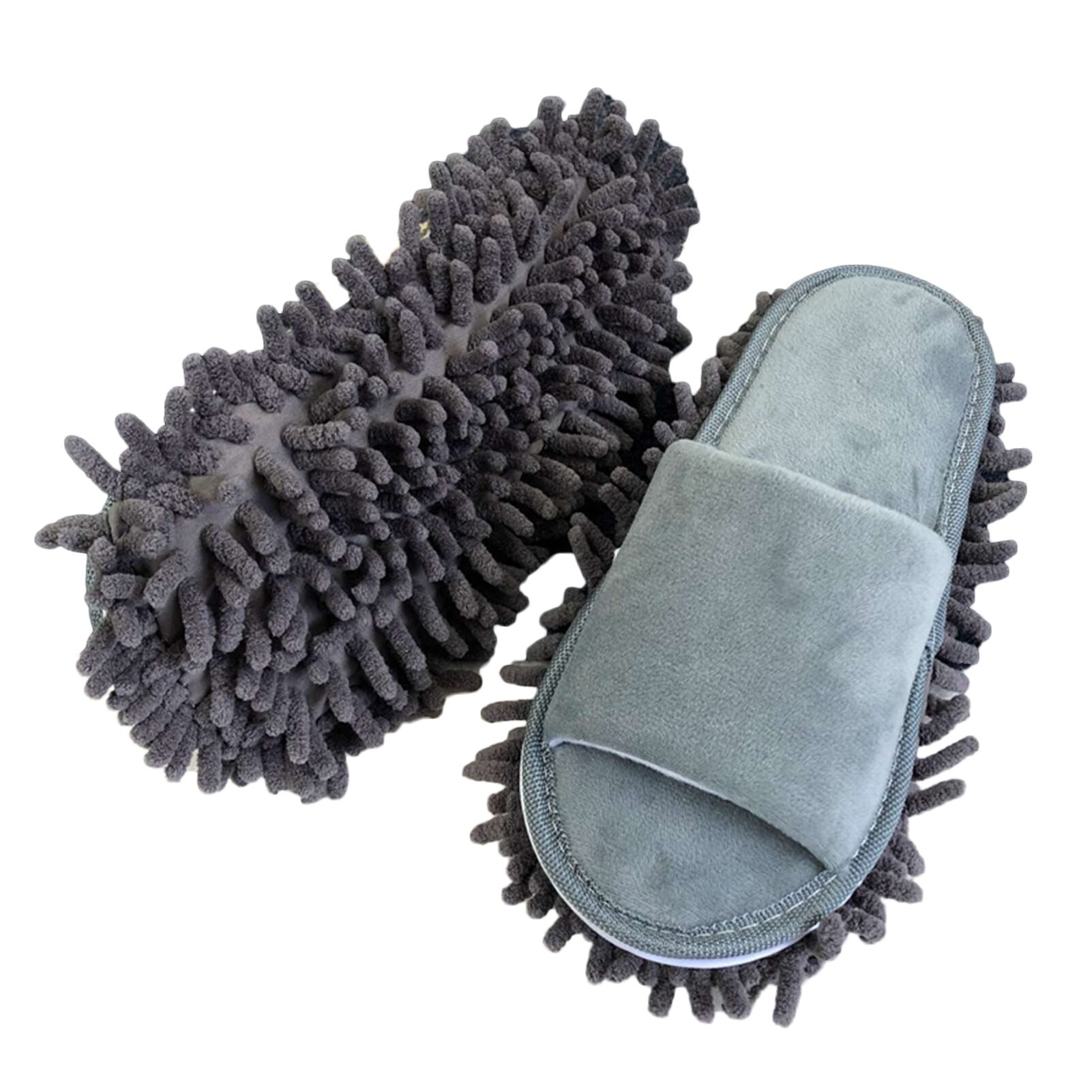 Pantoufles de nettoyage de sol en microfibre, pantoufles lavables, chaussures de nettoyage détachables, outils de nettoyage de sol: GY