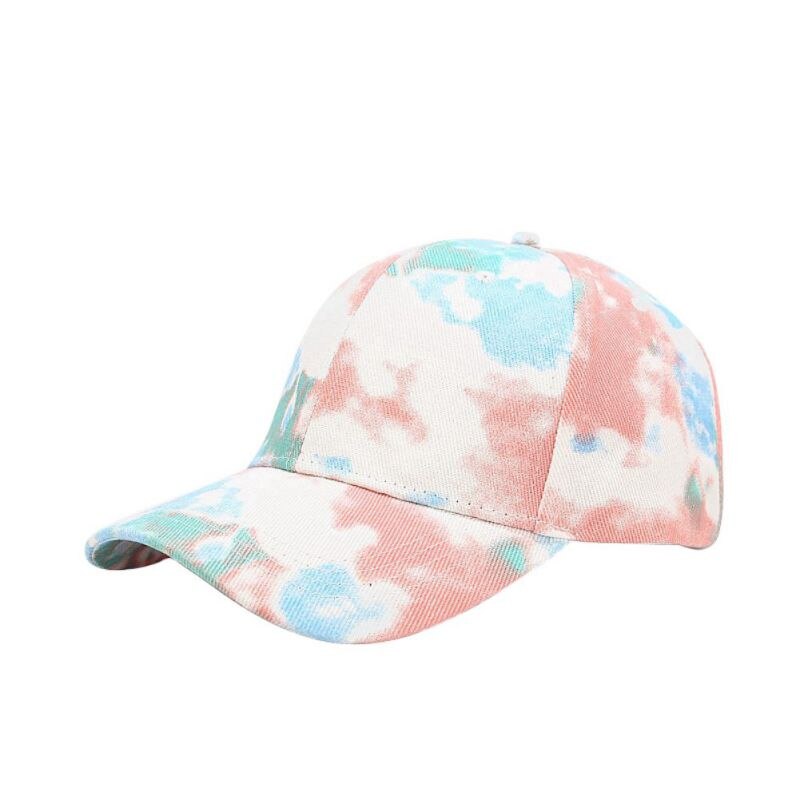 Cotton Tie-dyed Denim Baseball Cap Men And Women Trend Peaked Cap Summer Outdoors Leisure Time Sun Hat: A4