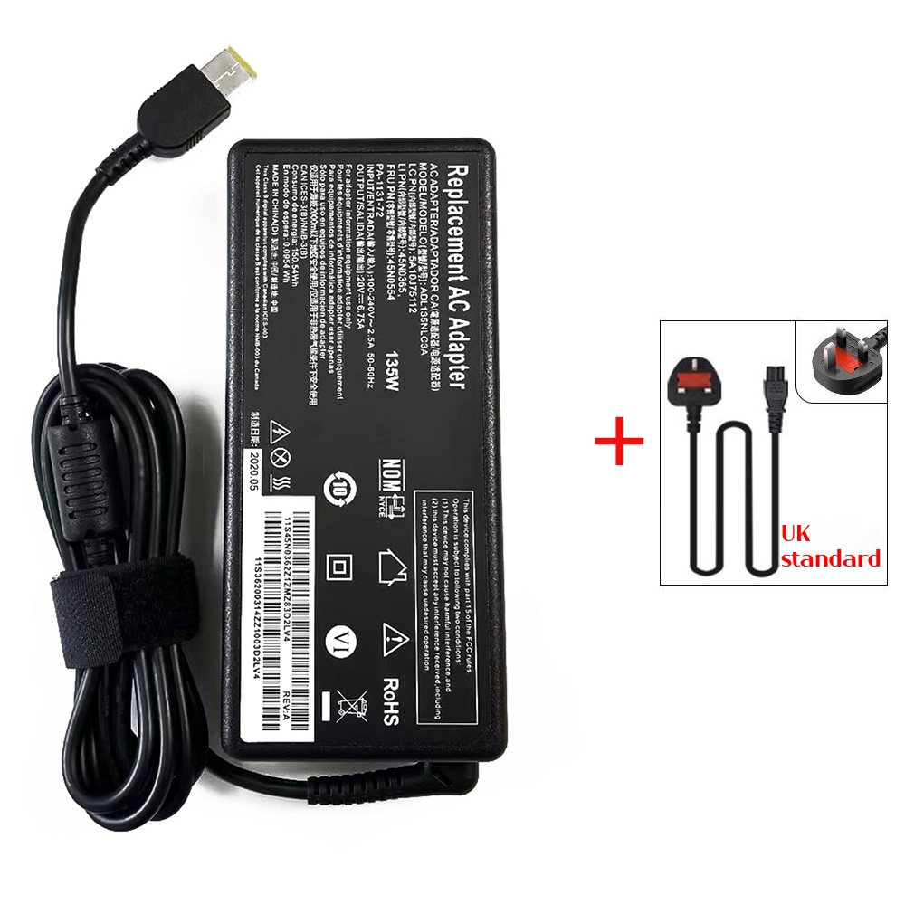 20V 6.75A 135W Laptop Ac Adapter Charger for Lenovo Legion Y520 Y520-15IKB Y520-15IKBN Y520-15IKBA Y530 Y530-15ICH Y7000P: Orange