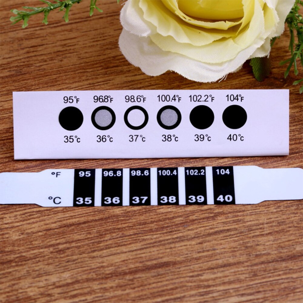 5/10PCS Baby Temperature Stickers Strip Sticky Forehead Head Strip LCD Thermometer The Color Of Liquid Changing Sticker Tools