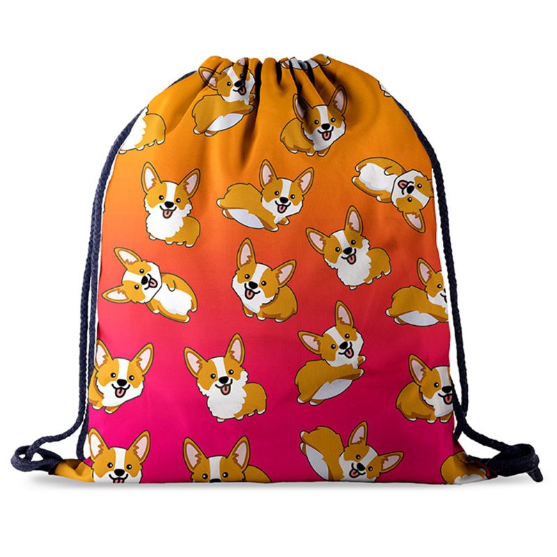Snøring gym bag skolebibliotek svømming reise voksne tenåringer sports ryggsekk dagssekk: D