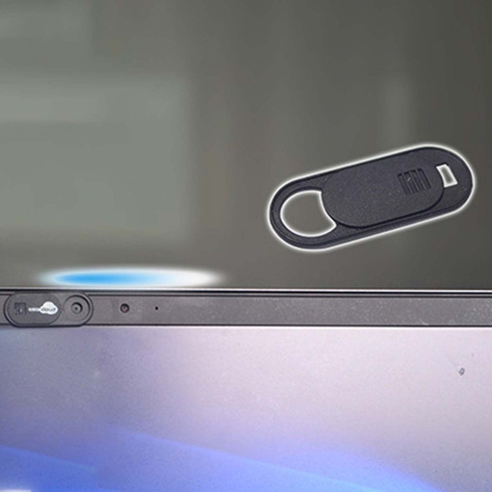 Cubierta de privacidad de la cámara Universal ABS Anti voyeur teléfono lentes de computador cubierta de privacidad cámara de bloqueo pegatina negro 1 Juego