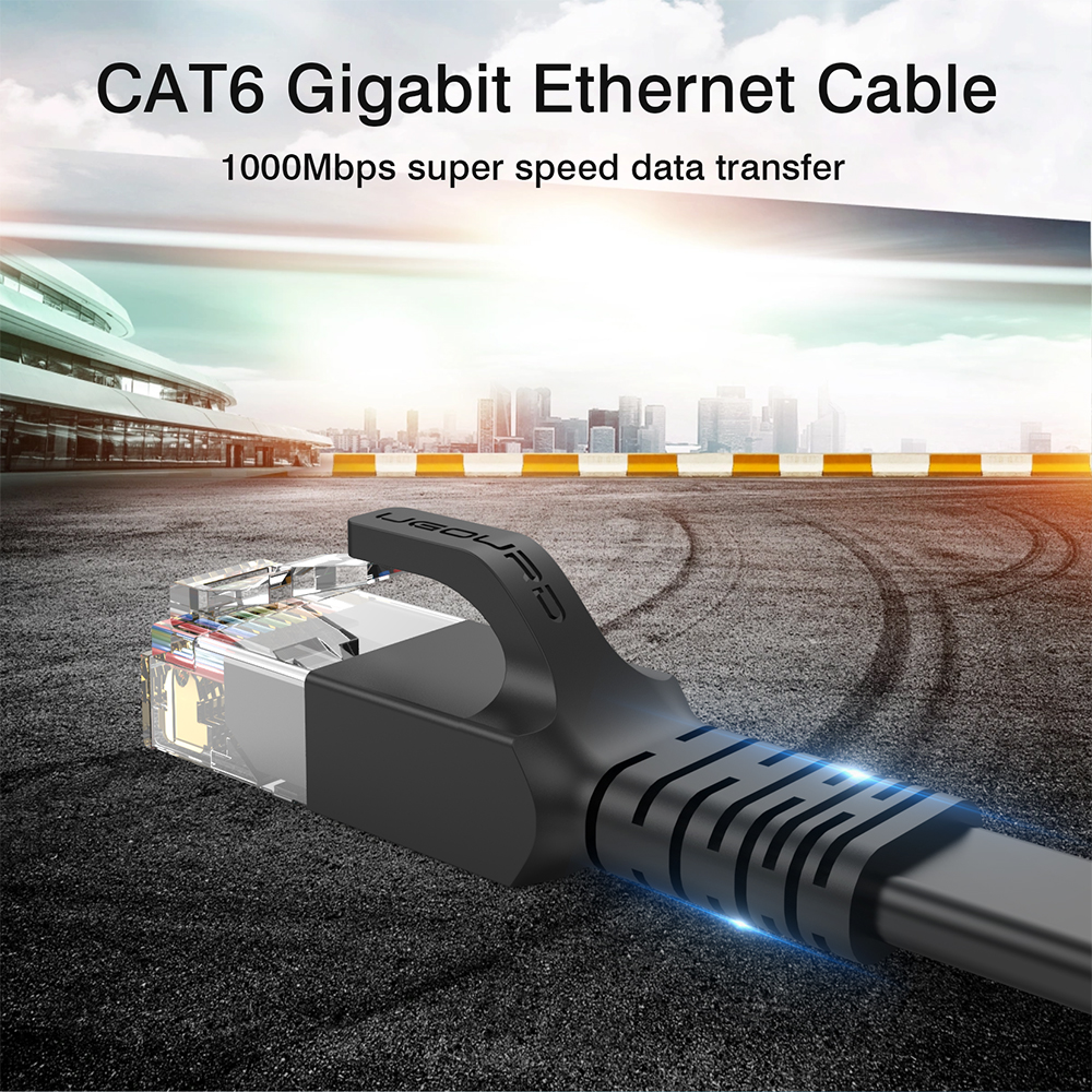 CAT 6 Ethernet Cable Cat6 RJ45 Flat Round Lan Cable Gigabit 1000mbps UTP RJ45 Network Patch Cord 1m 5m 20m 30m For Modem Router