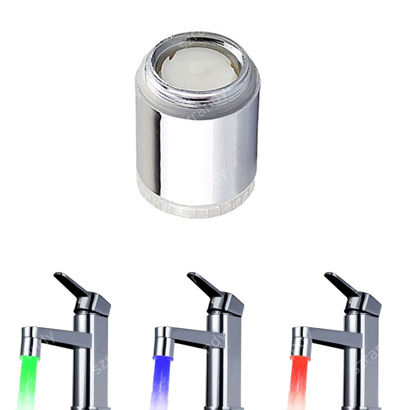 In Chrome Led Kraan Licht Beluchter Met Temperatuur Sensor 3 Kleuren