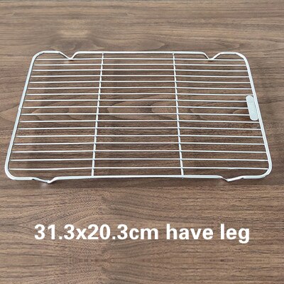 304 Edelstahl Grill Netto Obst Und Gemüse Ablauf Gestell Zimt Rollen Fleck Gegrilltes Fleisch Picknick Netz Ust Beständig Healt: 31.3x20.3cm verfügen über Bein