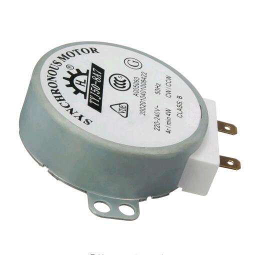 Motor de CA de 220V-240V, 4W, 50Hz, CW/CCW para plato giratorio de microondas Panasonic, Motor sincrónico de TYJ50-8A7, eje D, 4 RPM, 1 ud.