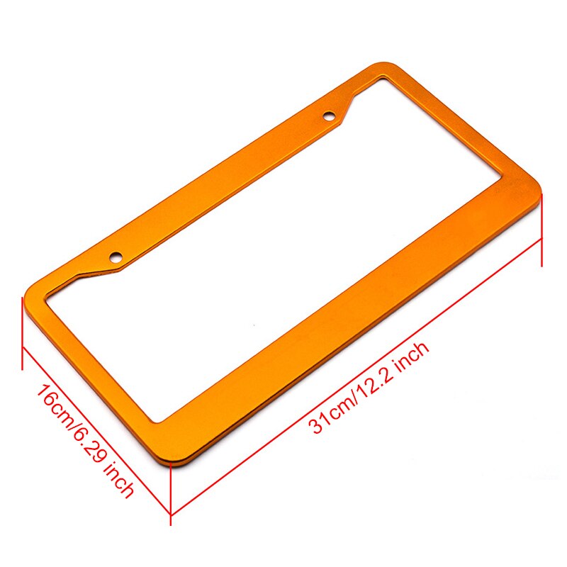 Universal Ons Auto Aluminiumlegering Modificatie Licence Plate Frame Cover Waterdichte Auto Styling Auto Accessoires