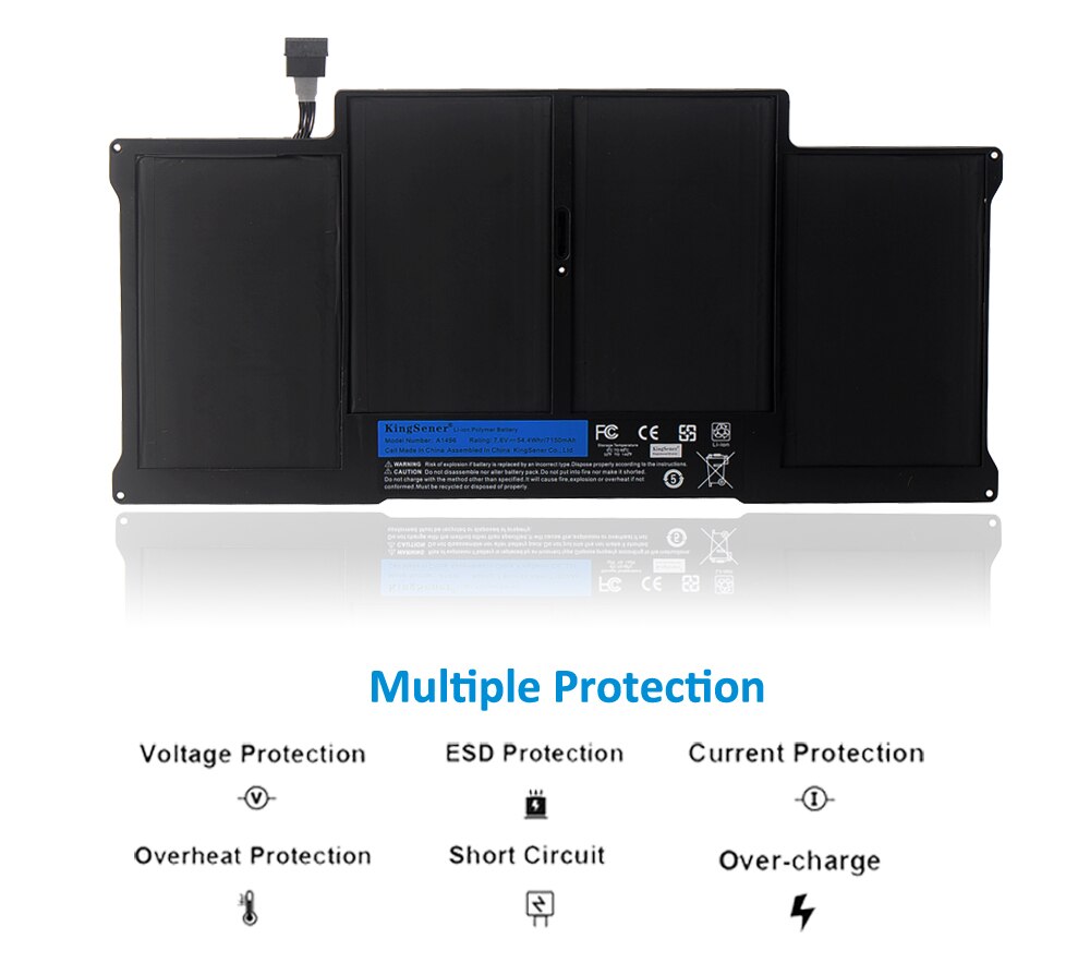 KingSener Neue Laptop Batterie A1496 Für Apple MacBook Air 13 "A1466 MD760LL/EINE MD761CH/A 7,6 V 7150mAh