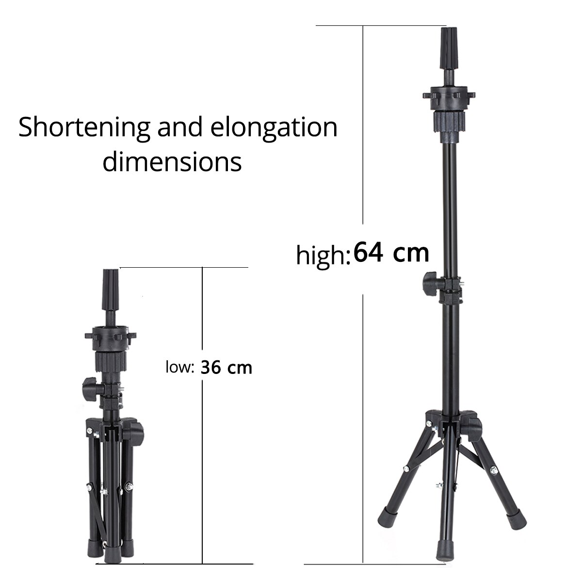 Alileader Zachte Pvc Kaal Model Hoofd Met Statief Stand Pruik Maken Vrouw Kaal Mannequin Hoofd Pruik Display Training Hoofd