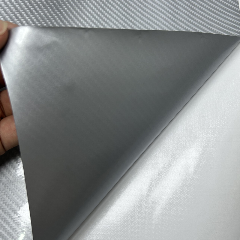 High Glossy Silver 6D Car Sticker Carbon Fiber Vinyl Auto Stickers for Car Film Cover Accessories for Vehicles Wrapping Foil