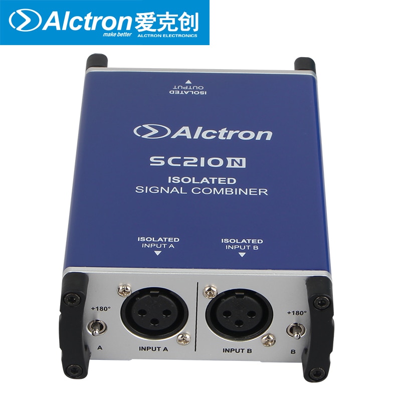 Alctron SC210N DI box microphone combiner combine two microphone balanced signals into one balanced microphone