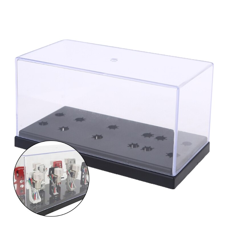 Skivspelare lp vinylskiva stylus nål album box display box för avancerad magnetisk patron för samlartillbehör